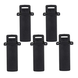 Diyeeni Portable Belt Clip 5 Pack Durable Walkie Talkie Clip Compatible with Baofeng UV-5R / UV-5RA / UV-5RB / UV-5RC / UV-5RD / UV-5RE / UV-5RE / UV-5RE Plus TH-F8