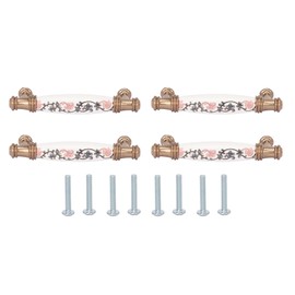 4 Sets Cabinet Door Handle Retro American Style Ergonomic Design Ceramic Furniture Drawer Handle