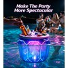 Inflatable Pool Bar with LED Light, Inflatable Floating Cooler
