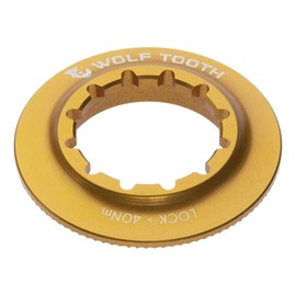 ウルフトゥース(Wolf Tooth) Centerlock Rotor Lockring - Internal Spline Gold