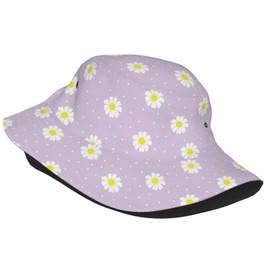 Daisy Funny Bucket Hat for Men Women Fashion Unisex Fishing Hat Fisherman Sun Caps Headwear for Outdoor Summer Travel Hiking Beach