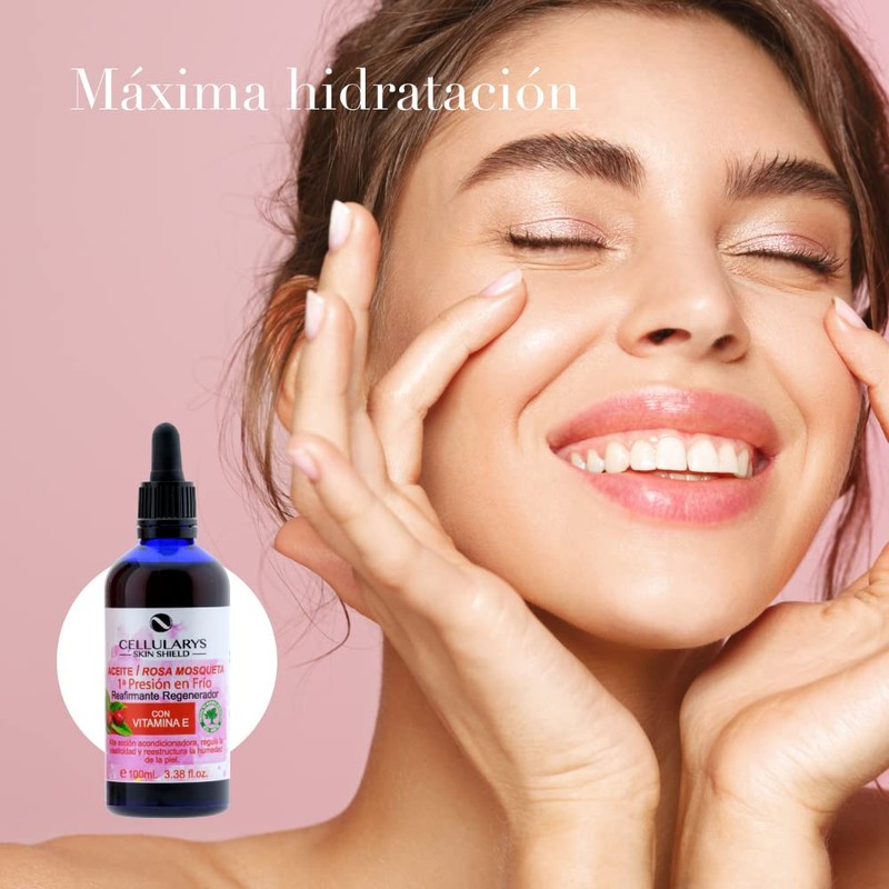 Pure Rose Hip Oil 100% Ecological 100ml Cold Pressed For