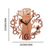 Wall Clock Tree Shape Silent Non Ticking Clock for Office