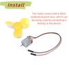 Ruimou 4Pcs 1V~6V 130 Micro DC Motor 17000-18000 RPM with