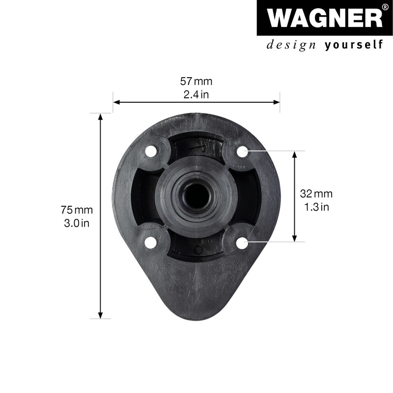 WAGNER 12039500 Kitchen Foot / Furniture Foot / Adjustable Foot