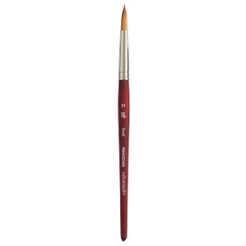 Princeton Velvetouch Round Brush, Synthetic, Short Handle, Size 10, 1 Count