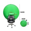 142cm Round Green Screen Backdrop Portable Green Screen Chair Background