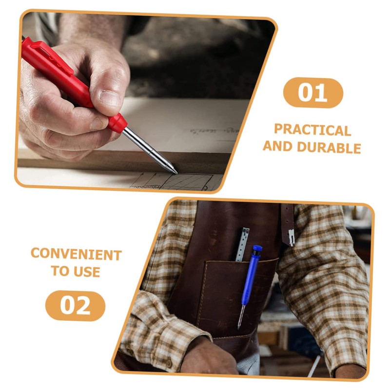 Operitacx Essential 18Pcs Mechanical Pencil Marker Refills Deep Hole Carpenter