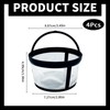 4 Pack Reusable Coffee Filter - Coffee Filters Basket Nylon