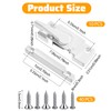 10-Pack Universal Window Sash Locks, White Iron Cam Action Latches