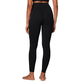 Sunzel Sunlissia Hidden Butt Lifting Scrunch Workout Leggings for Women, Crossover High Waist Yoga Pants with Tummy Control 25" Black X-Small