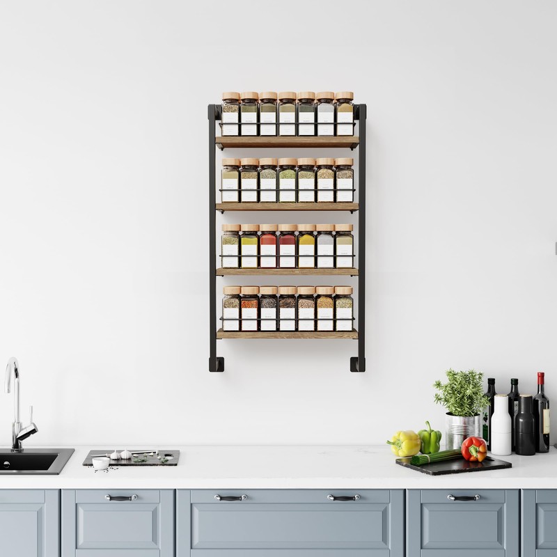 ZICOTO Space Saving Spice Rack Organizer Shelf for Wall Mount