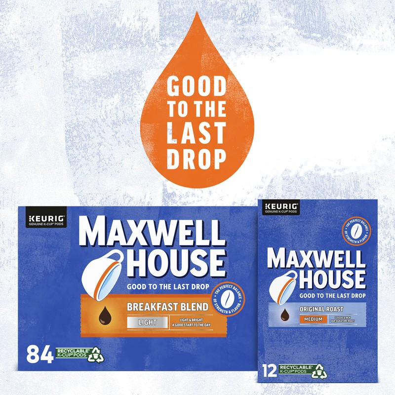 Maxwell House Original Roast Medium Roast K-Cup Coffee Pods (72