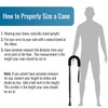 DMI Deluxe Adjustable Cane with Comfort Grip Handle and Strap,
