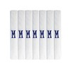 Surf the Shop 7 Pack Of Mens Initial Embroidered White