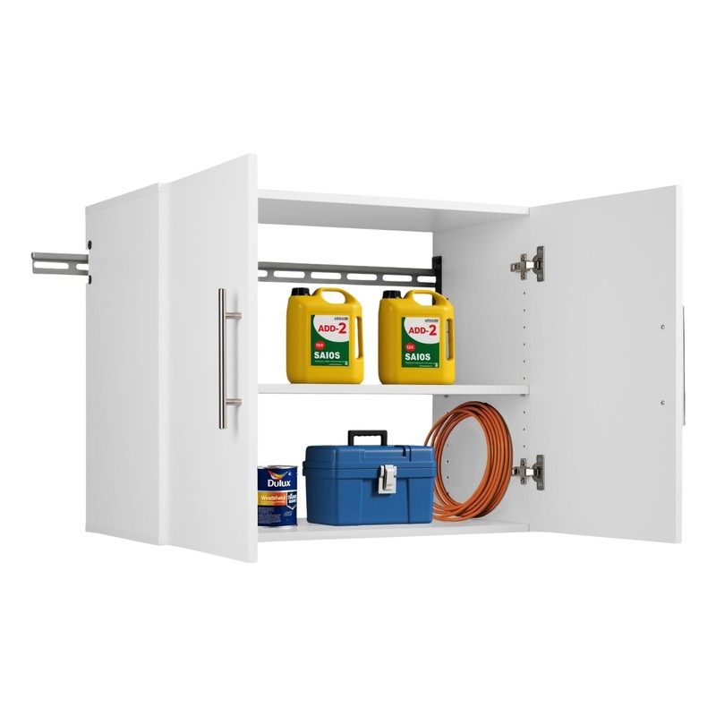 Prepac HangUps 30" Upper Garage Cabinet, Bathroom Cabinet Wall Mount,