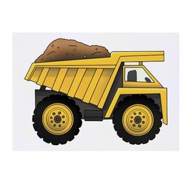 'Dump Truck' Temporary Tattoo - Water Resistant, Skin-Safe, Non-Toxic Transfer (TO00084137)