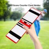 Leather Scorecard Holder, Score Counter Keeper Card Holder (Red)