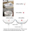 Wellsum Bathroom Faucet Vessel Vanity Sink Large Pop Up Drain