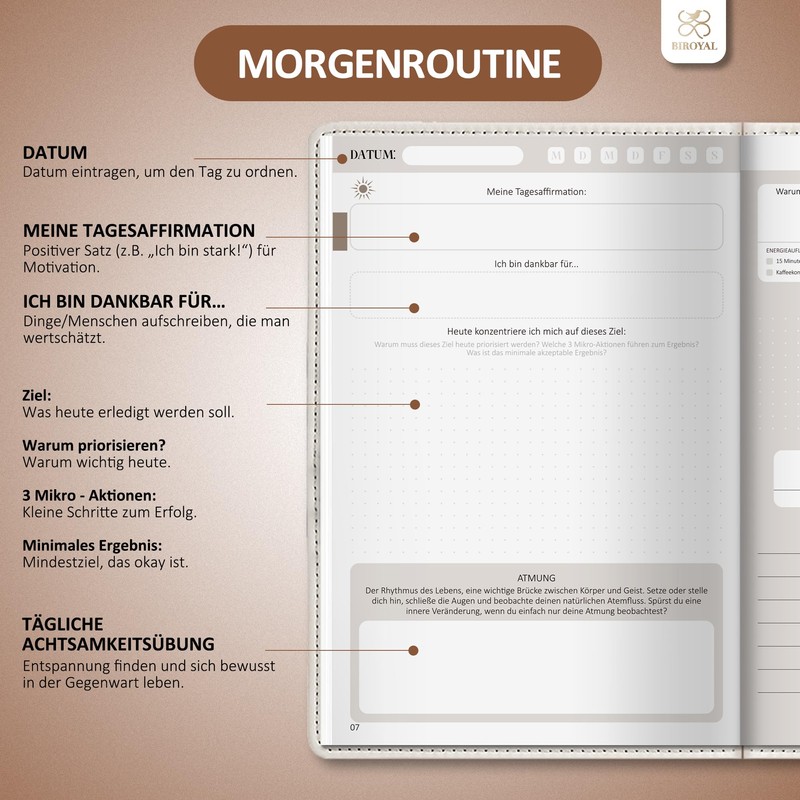 BIROYAL Journal Brown