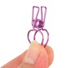 100pcs Binder Clips Cute Cartoon Peach Shape Metal Long Tail