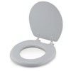 J&V Textiles Embroidered Soft Round Toilet Seat With Easy Clean