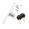 TRIXES Reptile Glass Door Lock for Vivariums, Terrariums, Display Cabinets