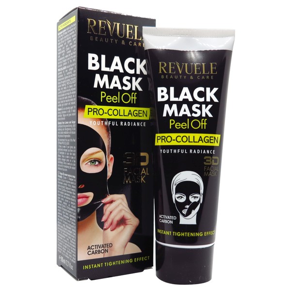 REVUELE BLACK MASK 3D PRO-COLAGENO 80ML