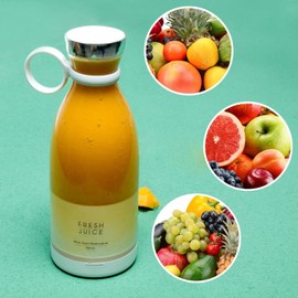 Portable Blender, Fashion Portable Blender for Shakes and Smoothies 11.8 Oz, Magnetic USB Fast Charging Mini Fresh Juice Mixer Bottle, Take It for Traveling, Outdoor, Gym, Office, (white)