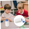 Ciieeo 5pcs Wide Mouth Square Plastic Reagent Bottles with Leak