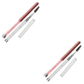 FRCOLOR 2sets Essential Eyelash Brush Lash Brush Mascara Wand Spoolie Brush for Extensions for Makeup 2pcs*2