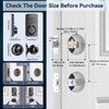 Ulecoce Fingerprint Keypad Deadbolt with Handle Set, Keyless Entry Door