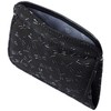 Indenya Coin Purse G, Black Deerskin x Black Lacquer Dragonfly