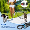 SlowTon Free Handle Dog Lead with Removable Zip Pocket, Shock-Absorbing