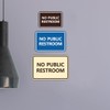Signs ByLITA Classic Framed No Public Restroom (White) - Small