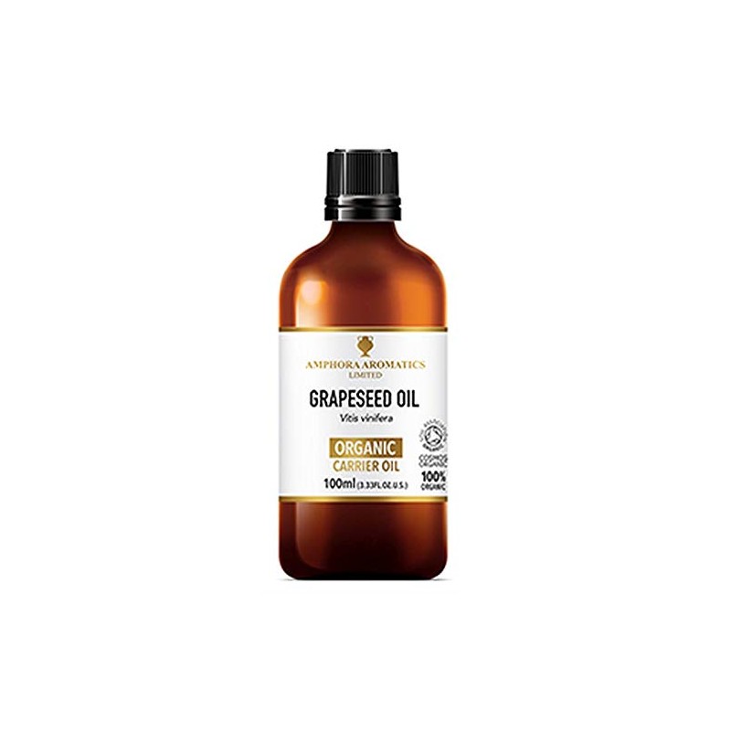 Amphora Aromatics COSMOS Organic Grapeseed Oil 100ml