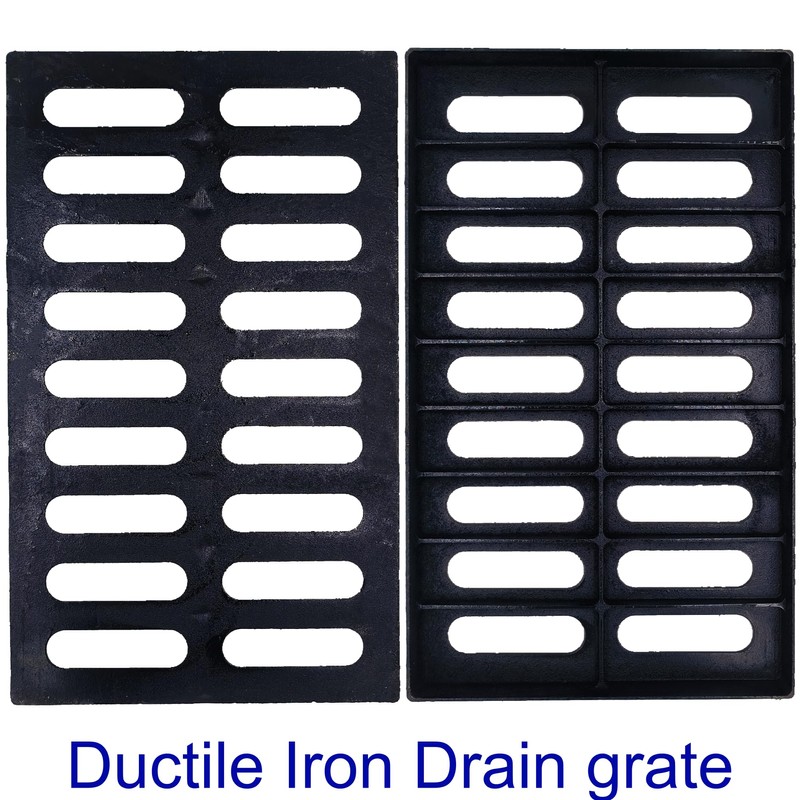 DuuMuut Cast Iron Drain Grate, 20x12 Outdoor Drain Cover, B