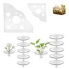10 Pcs Creative Floating Floral Arrangement Holder,2pcs Aquarium Plant Holder