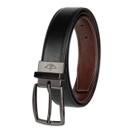 Dockers Men's Two-in-one Reversible Rotative Buckle Everyday Casual Dress Belt (Regular and Big & Tall Sizing), Black/Tan, X-Large (42-44)