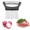 Onion Cutter Holder, Vegetable Slicer Cutting Tools with 10 Prongs,