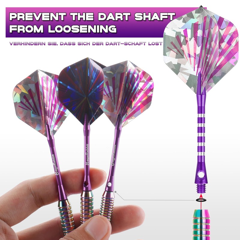 MageRabbit Soft Tip Dart Set 3 Aluminum Stems Professional Extra