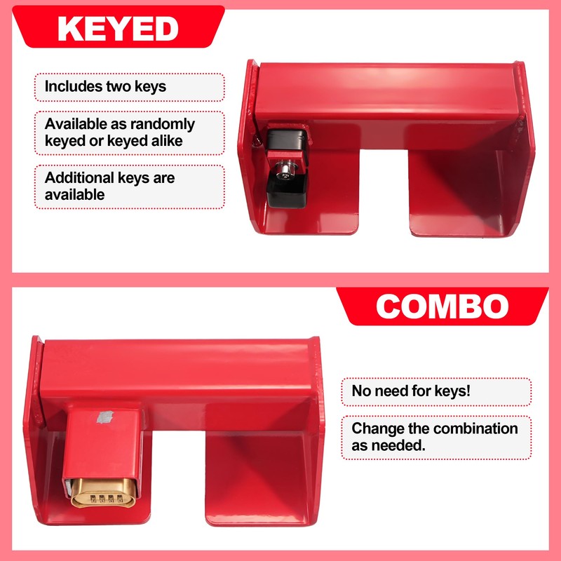 Heavy Duty Cargo Door Equipment Lock, Combination Security Lock, Fits