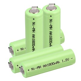 Windmax 5 x NiMH 1.2v AA 1800 mAh Electric Shaver Rechargeable Battery With Solder Tabs