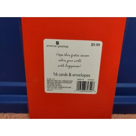 American Greetings Christmas Card Set Christmas Tree 16 Cards & Envelopes Set