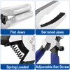 WISEPRO 2 Pcs Glass Breaking Pliers and Breaker Grozer Pliers