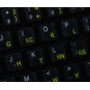 Dvorak Programmer Keyboard Labels Layout ON Transparent Background with Blue,