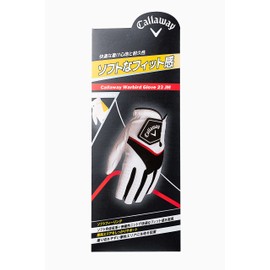 Callaway Gloves WARBIRD LH WHT 24 23 (24 cm, Left Hand Worn [Right Handed]), White, Men's