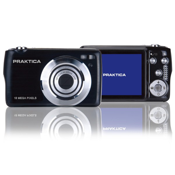 Praktica Luxmedia BX-D18 Digital Camera 1080P Full HD Compact 18MP 8x Optical Zoom Flash for Vlogging, Students, Kids, Beginners