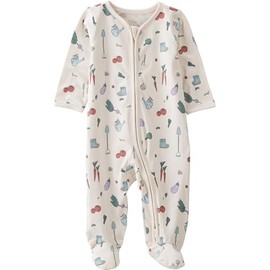 little planet by carter's unisex-baby Sleep and Play made with Organic Cotton, Veggie Garden Print, 9M