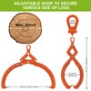 Insaga 32'' Log Hook 2/4 Log Tongs for Tractor Heavy